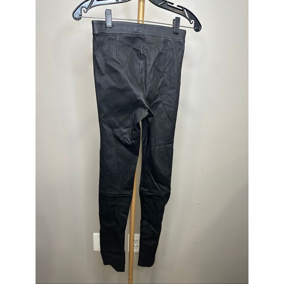Theory Adbelle Leather Leggings Size 0 $995 - Picture 5 of 6
